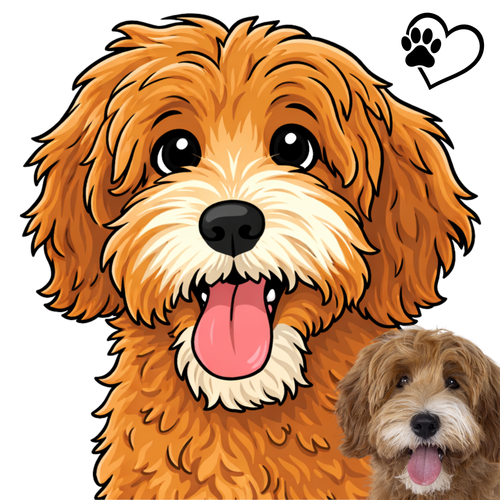 Cartoon Style Print of Your Pet Digital Download