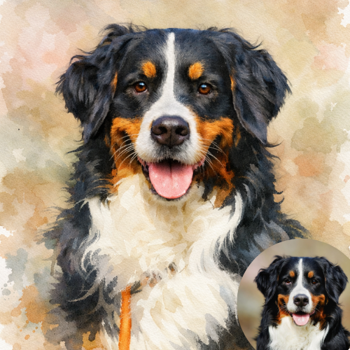 Watercolour Style Print Digital Download